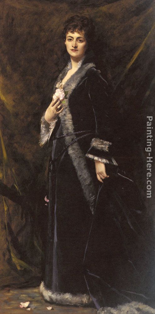 A Portrait of Helena Modjeska Chlapowski painting - Charles Auguste Emile Durand A Portrait of Helena Modjeska Chlapowski art painting